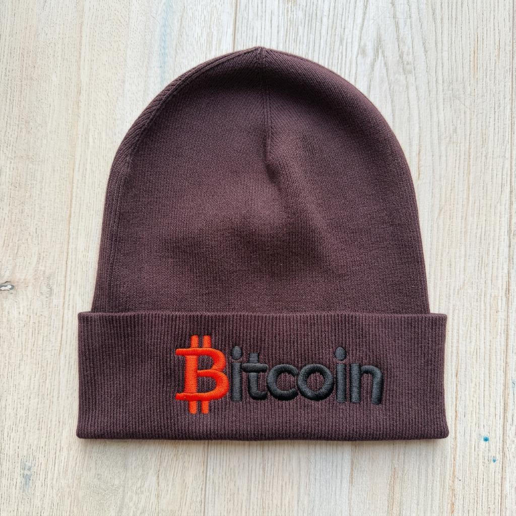 Bitcoin-Mütze, aufbereitete Vorderseite