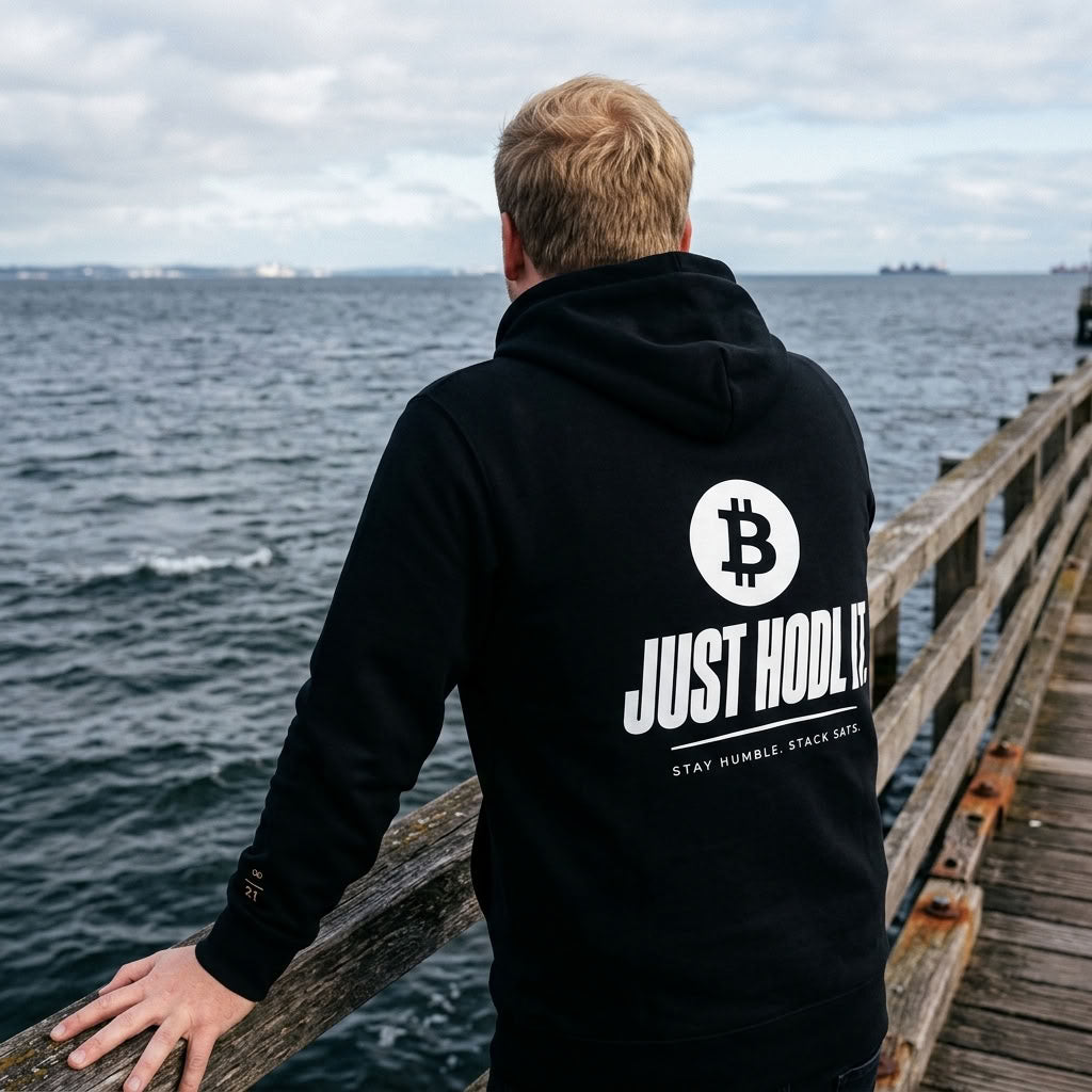 Sweat à capuche Bitcoin « Just HODL it » | Bitty Coinware